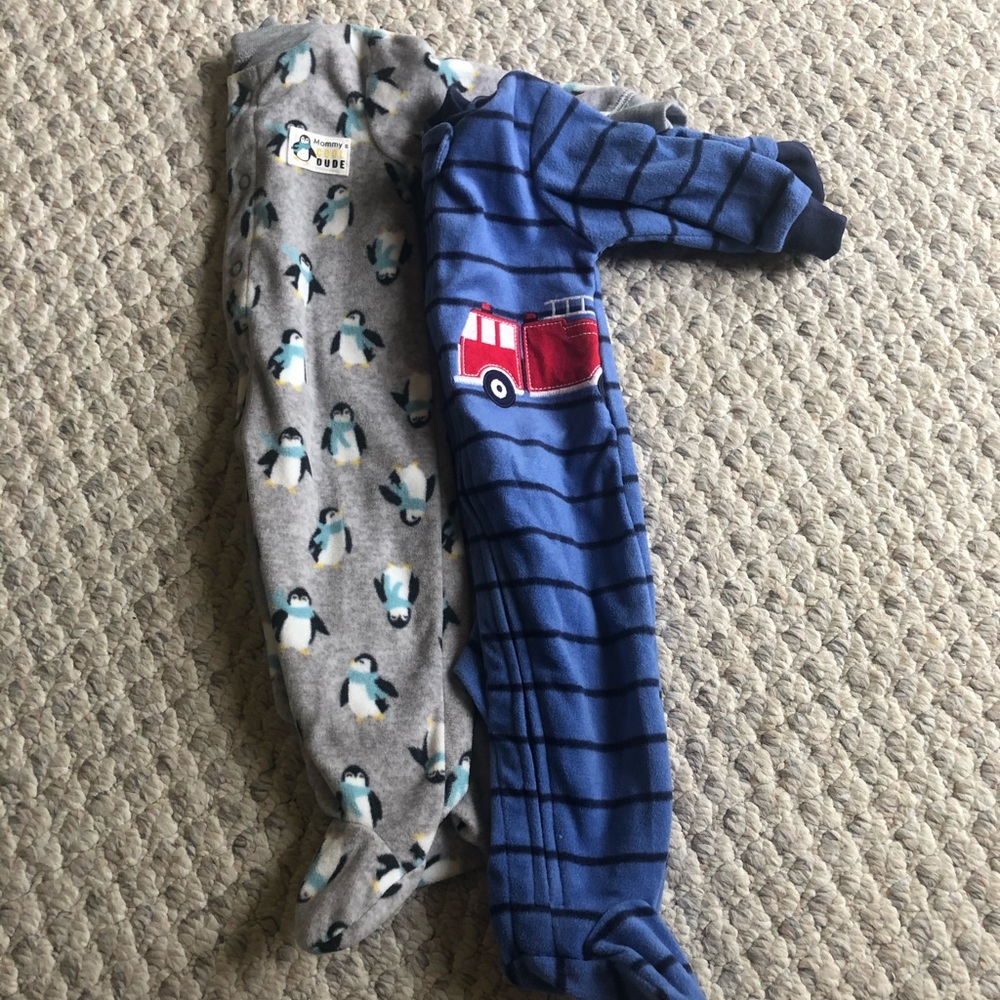 Carter’s fleece footie pajamas